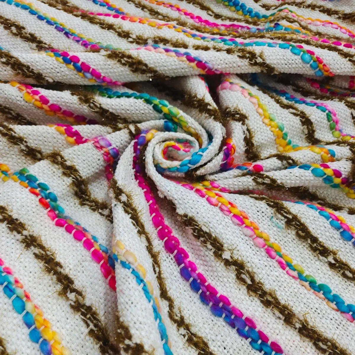 Handmade Jacquard Fabric HM013 Fabric Hugs