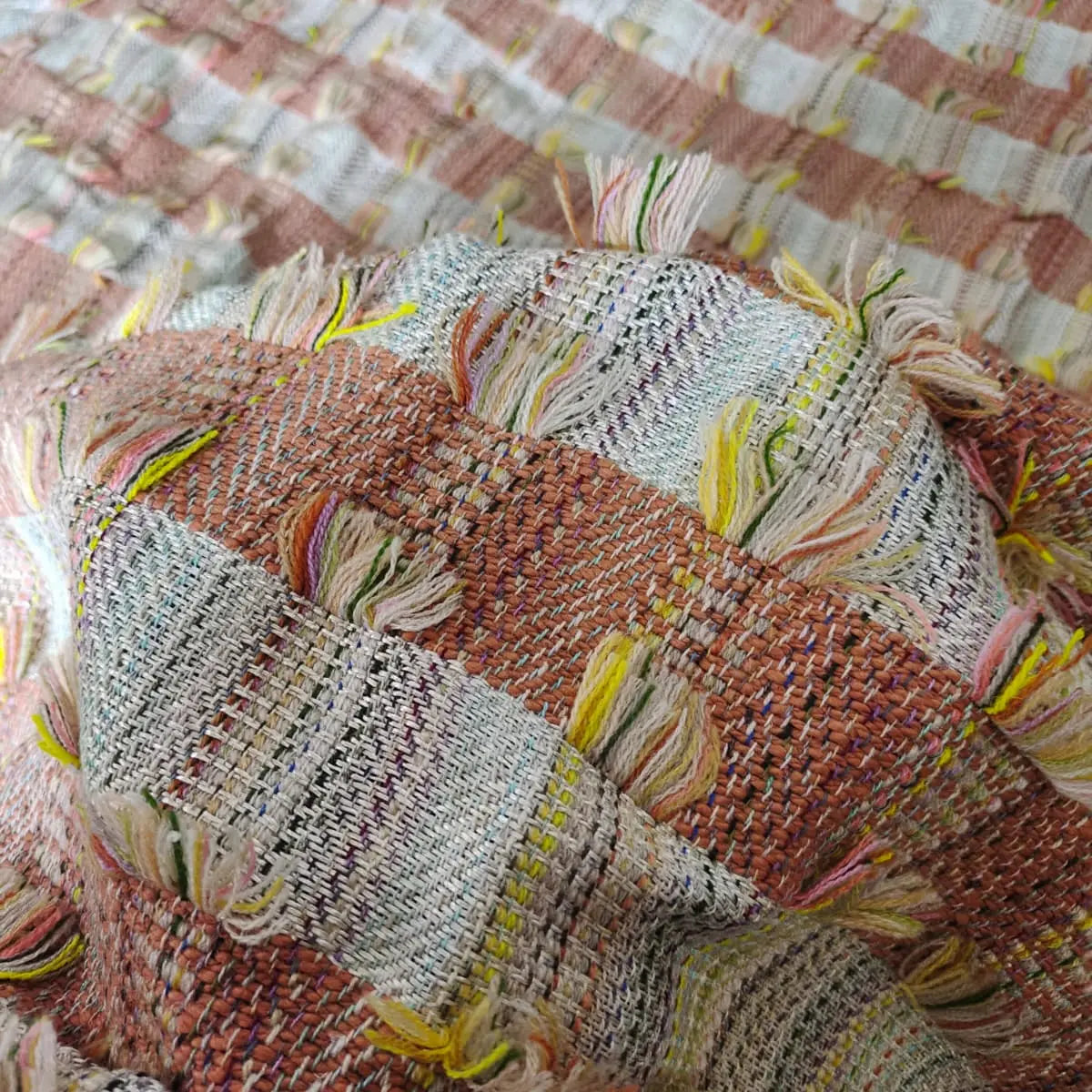 Handmade Jacquard Fabric HM043 Fabric Hugs