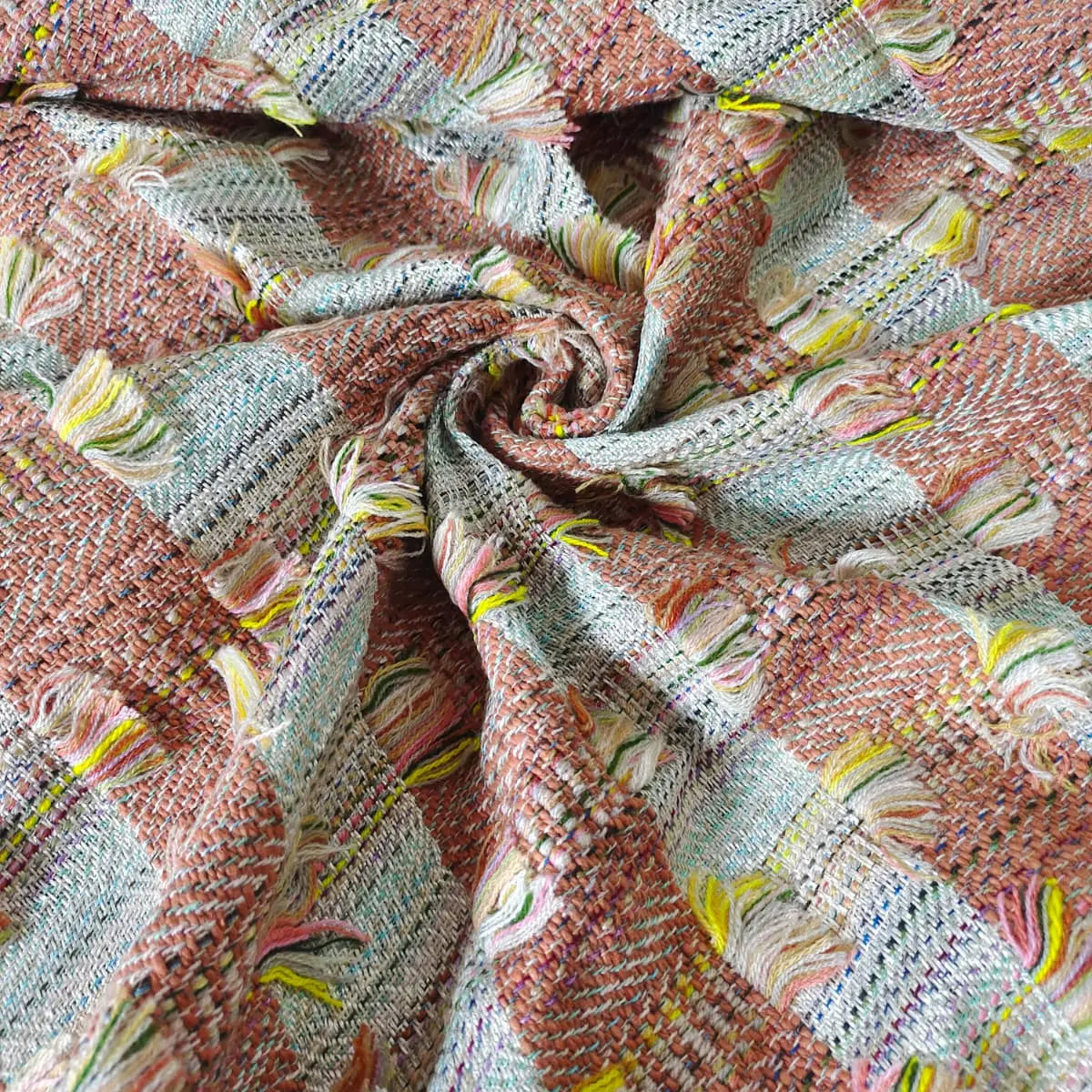 Handmade Jacquard Fabric HM043 Fabric Hugs