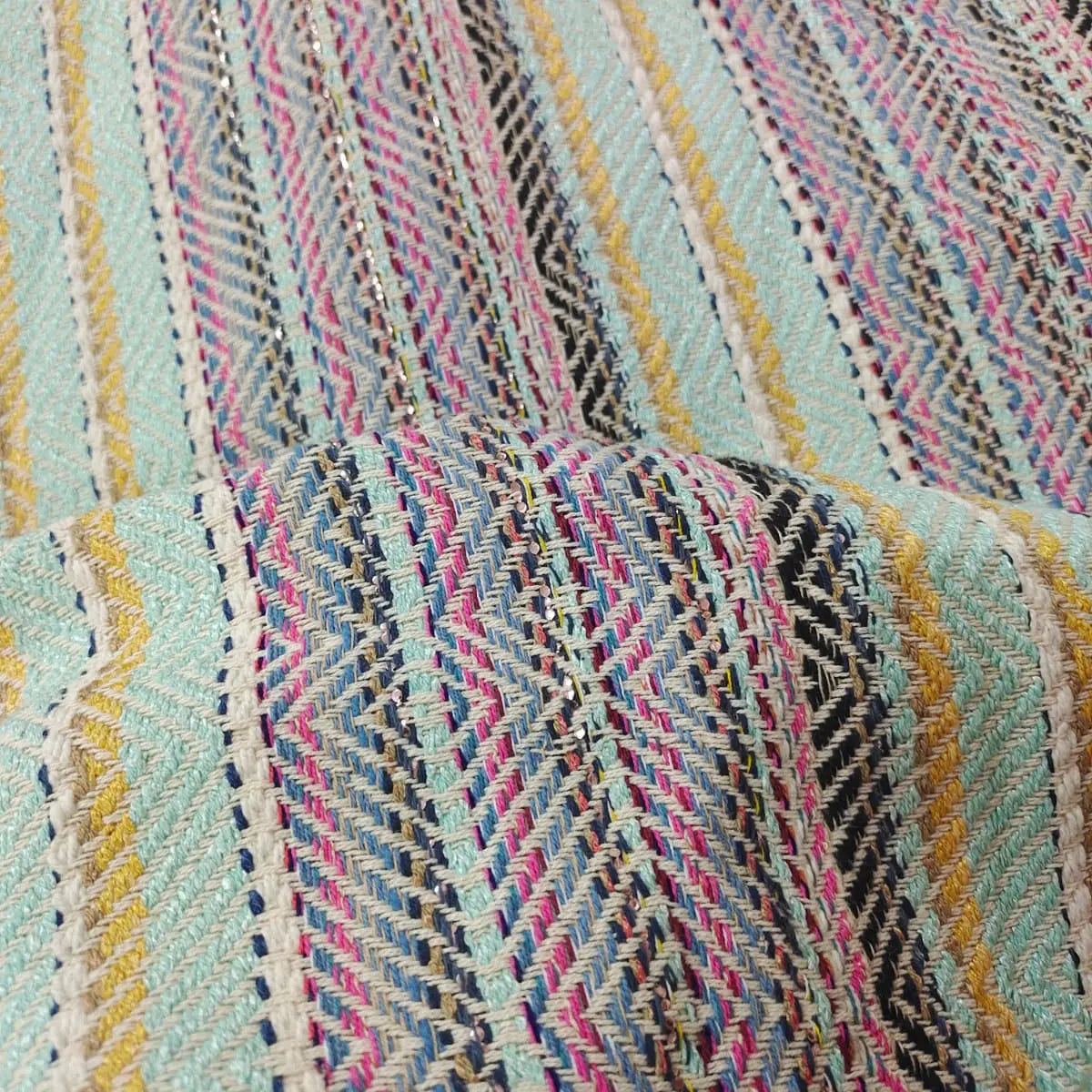 Handmade Jacquard Fabric HM065 Fabric Hugs