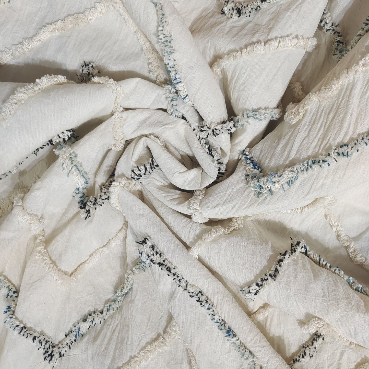 Handmade Cotton candlewick Fabric CH046