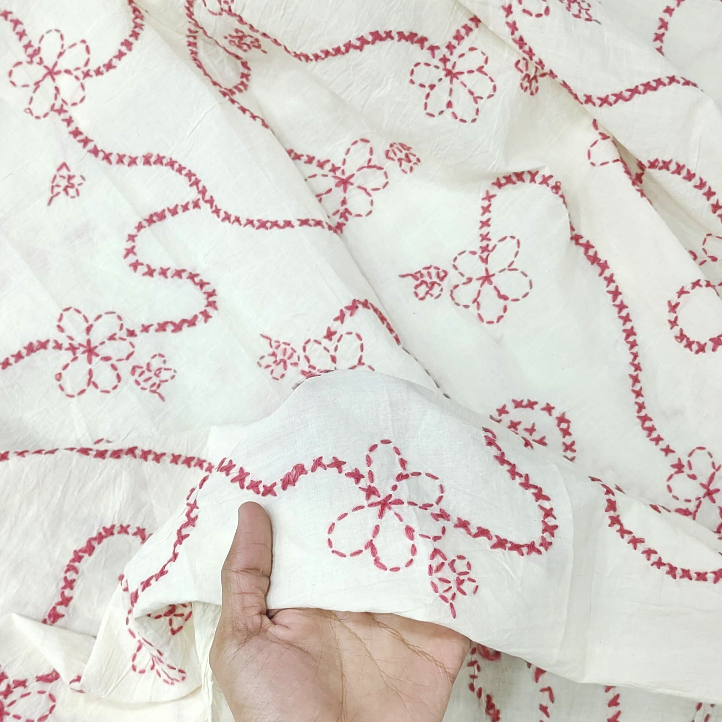 Handmade Cotton candlewick Fabric CH060