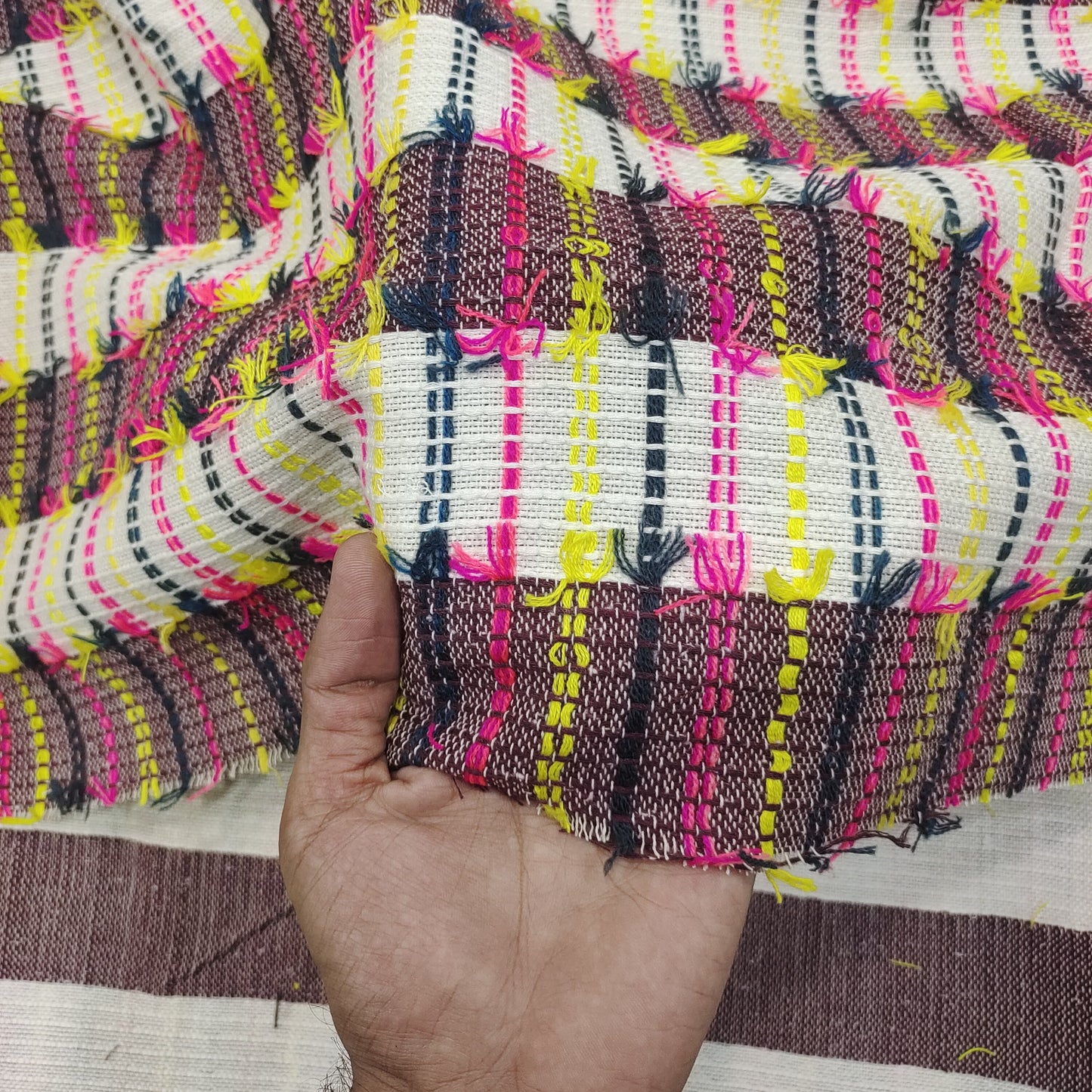 Handmade Jacquard Fabric HM028
