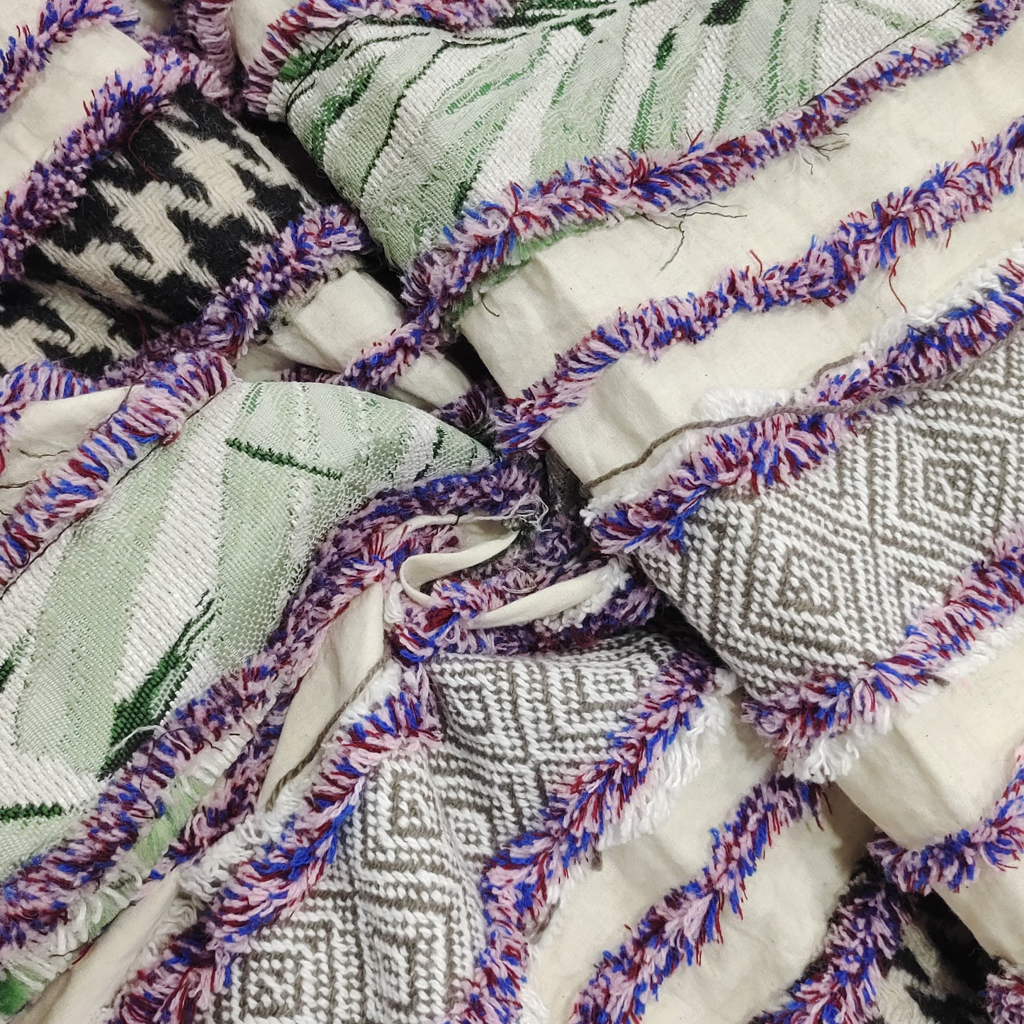 Handmade Patchwork Fabric HM106