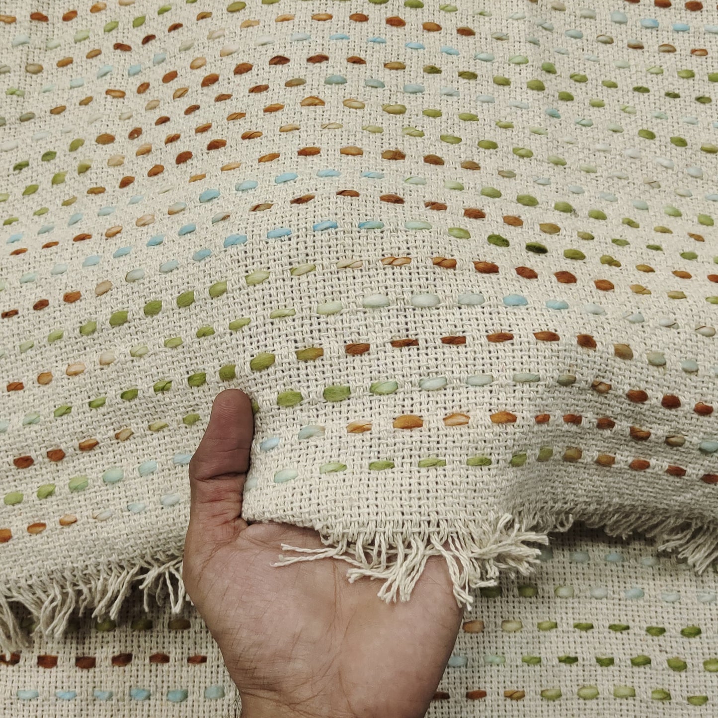 Handmade Jacquard Fabric HM111