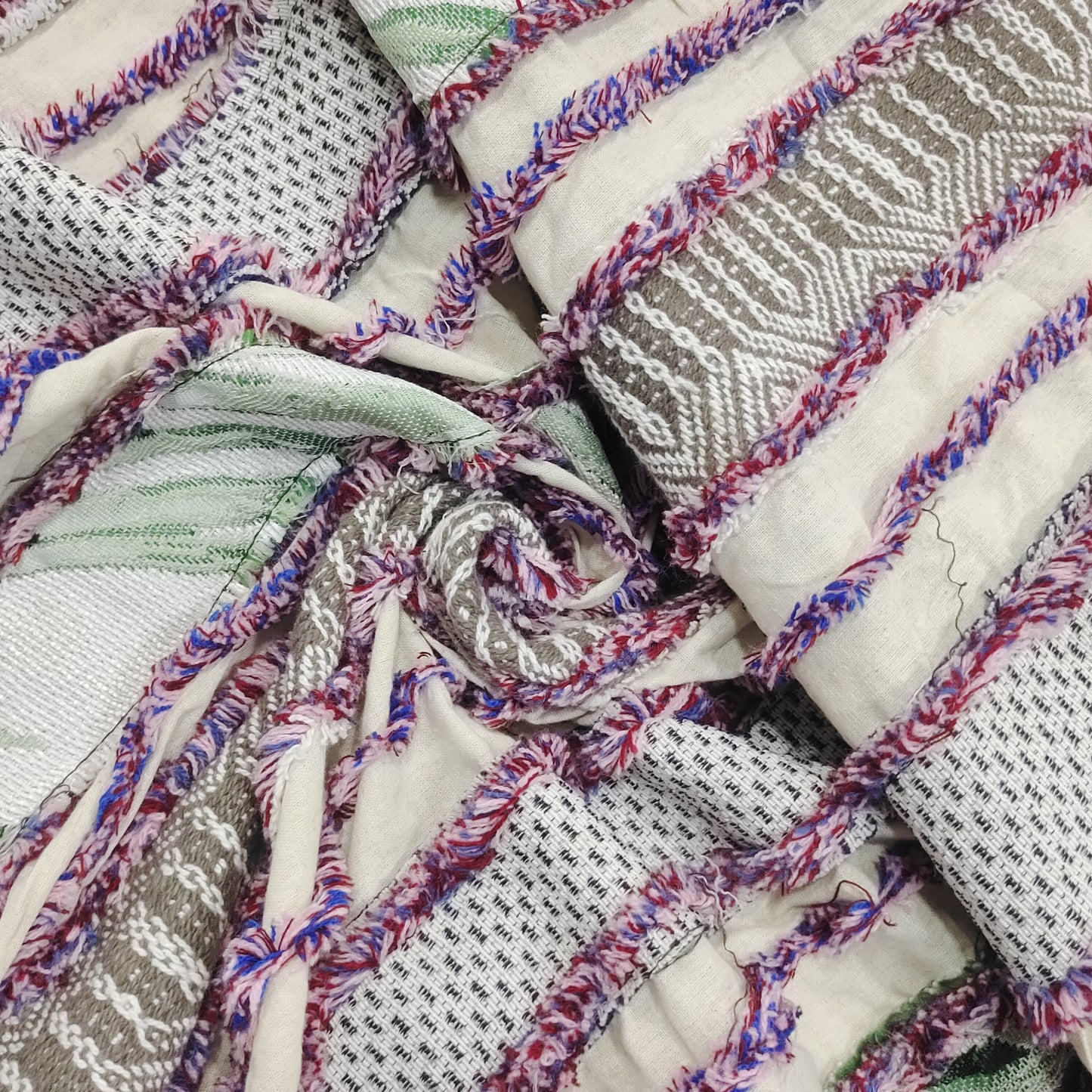 Handmade Patchwork Fabric HM107