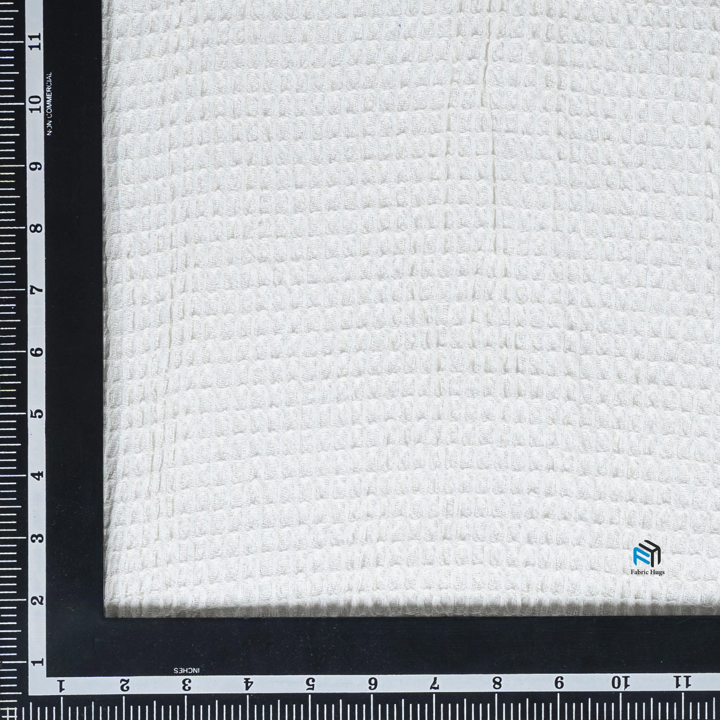 Cotton Waffle RFD Fabric with 0.75*1cm Check Size Fabric Hugs