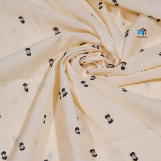 100 Percent Cotton Rfd Fabric, Plain/Solids, Off White at Rs 60