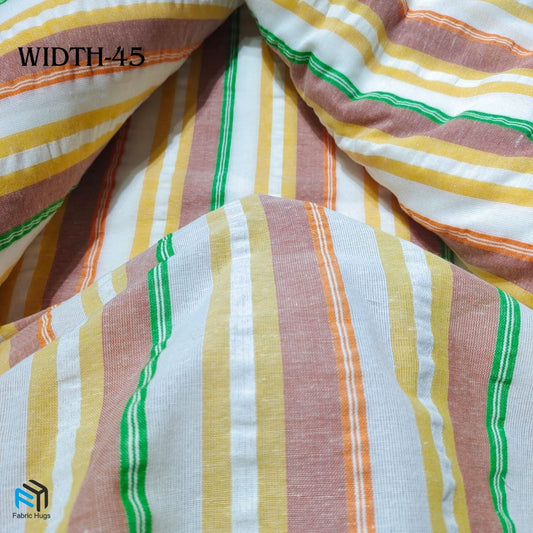 Multicolored Seersucker Fabric CS01048