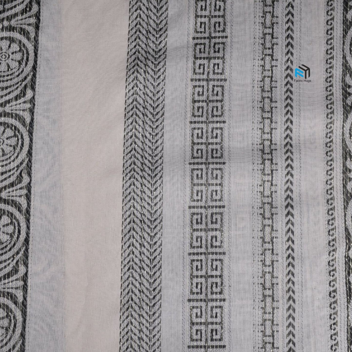 Black and White Cotton Fabric YD10079