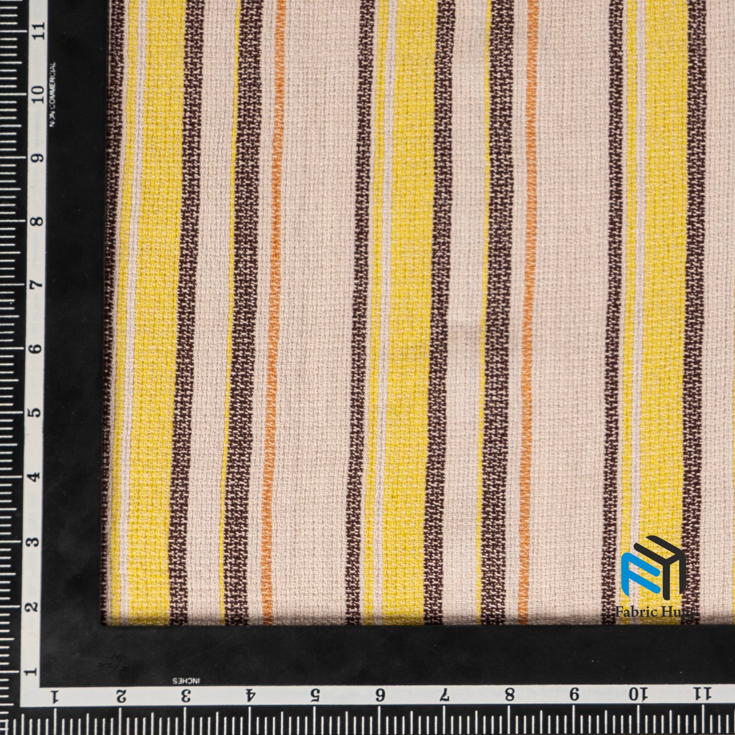 Beige and Yellow Yarn-Dyed Jacquard Fabric SC003