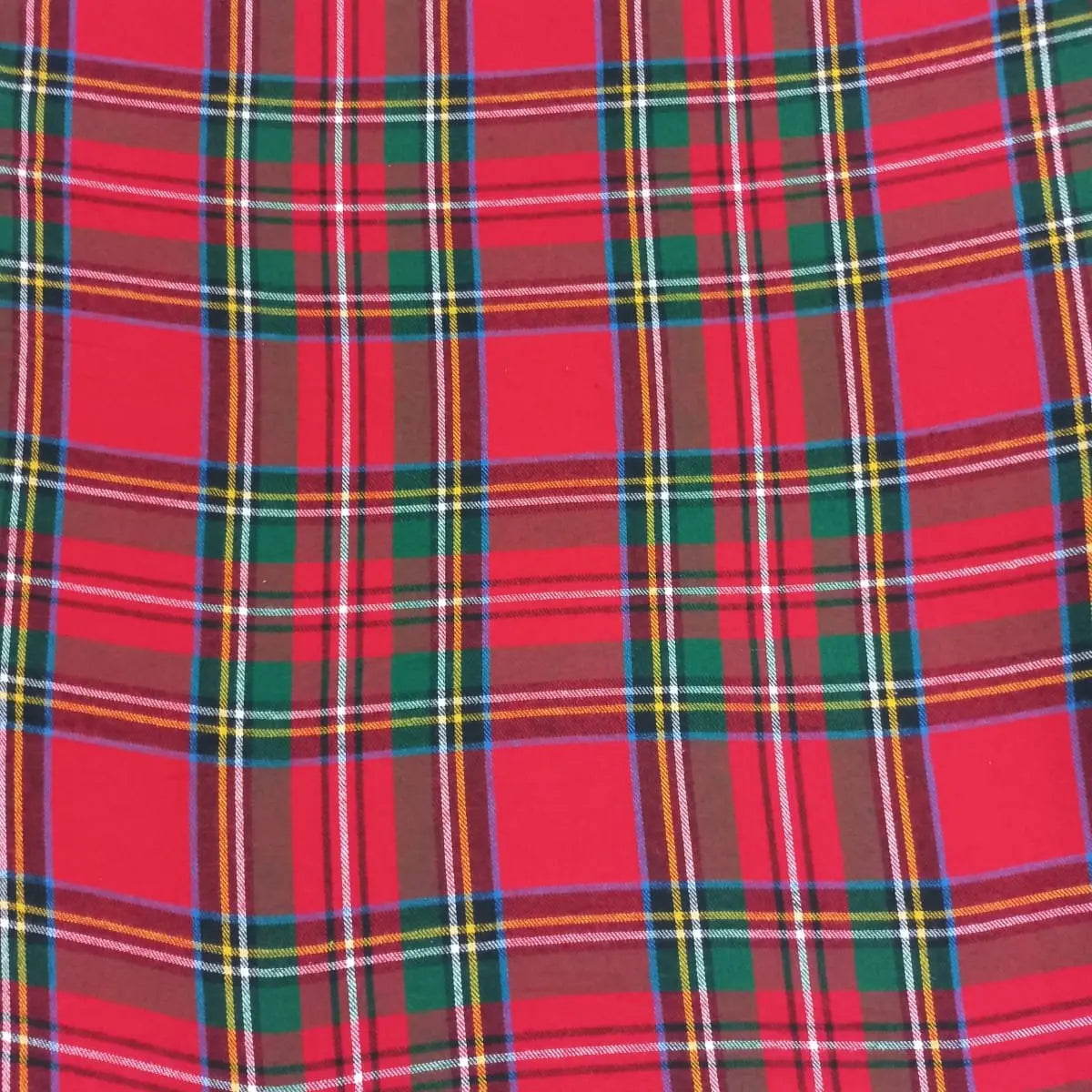 Red & Green Check Viscose Fabric VS007 Fabric Hugs