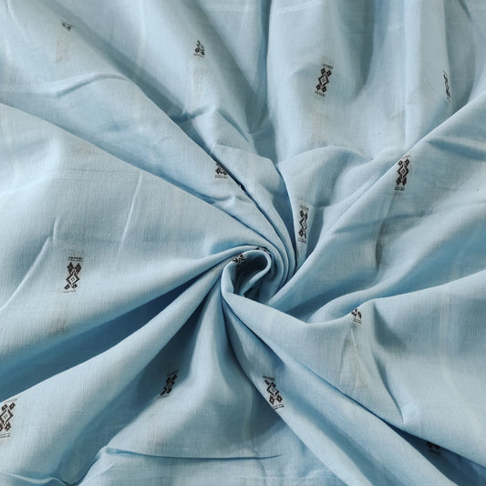 Cotton Dobby Blue Fabric CD012