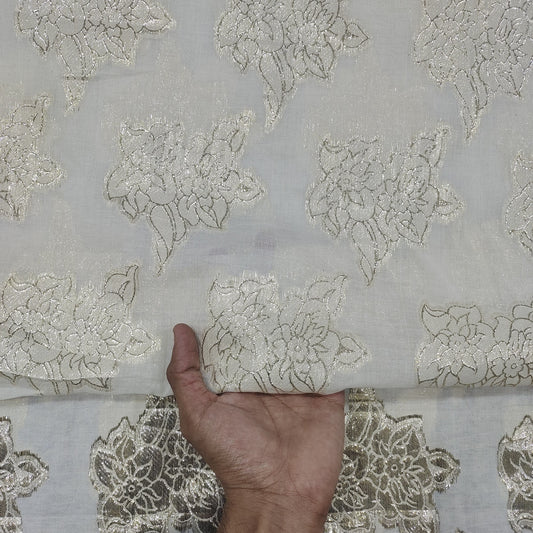 Pure Cotton Lurex Fabric CL048