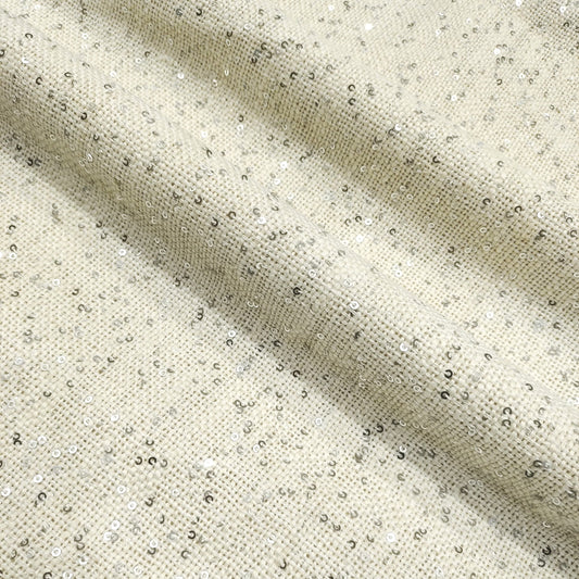 Slub With silver squvence Fabric SL070