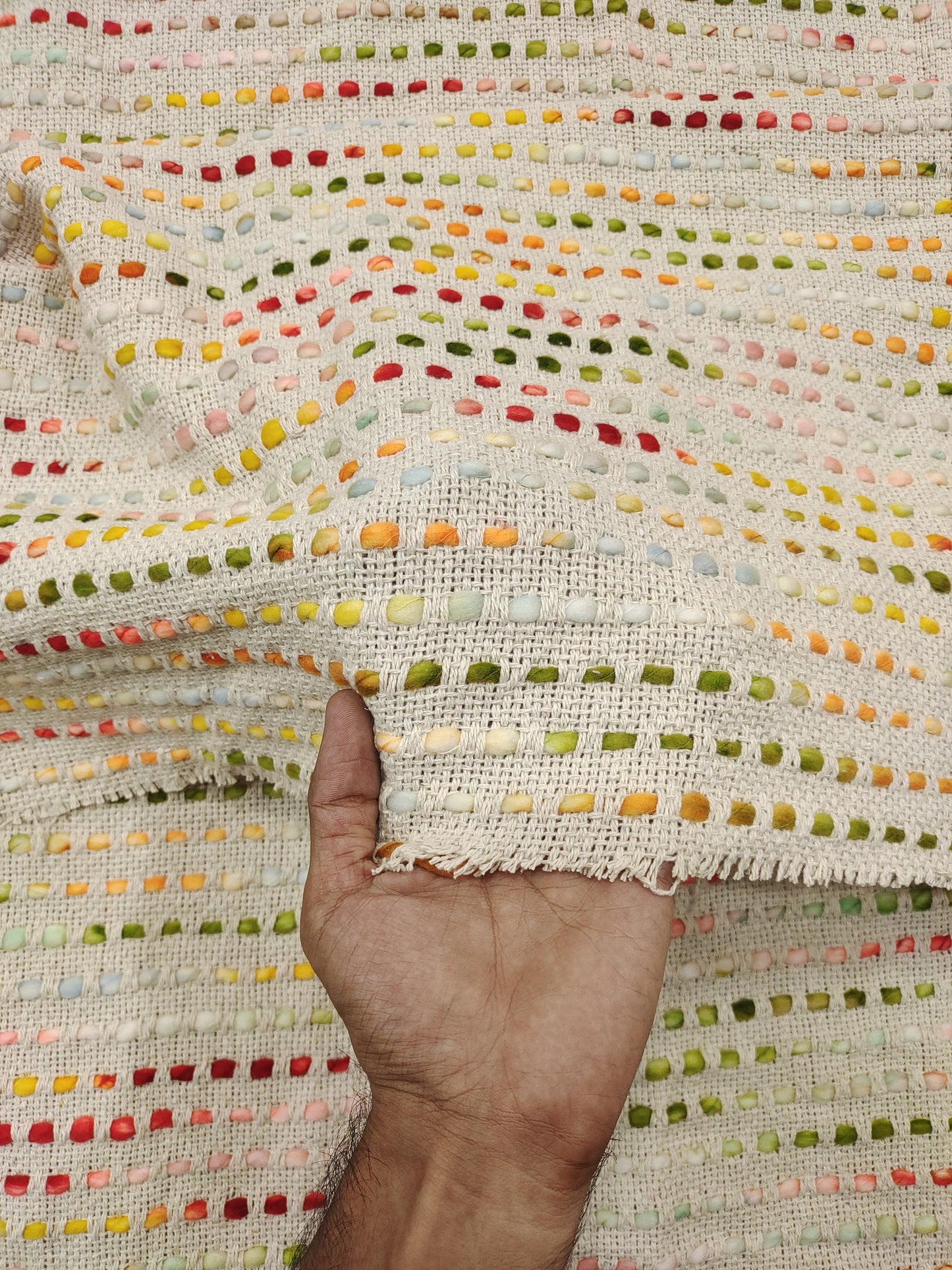 Handmade Jacquard Fabric HM112