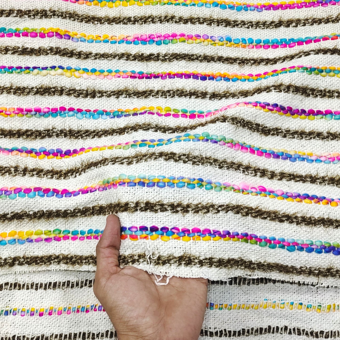 Handmade Jacquard Fabric  HM013