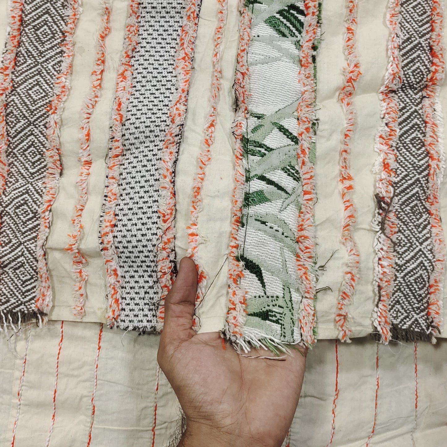 Handmade Jacquard Fabric HM105