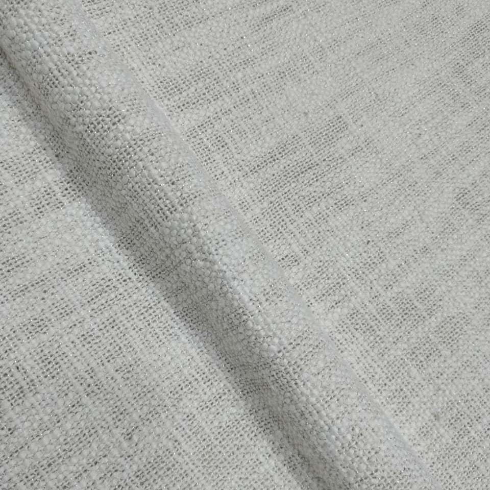 Slub  With Silver Lurex Fabric SL077