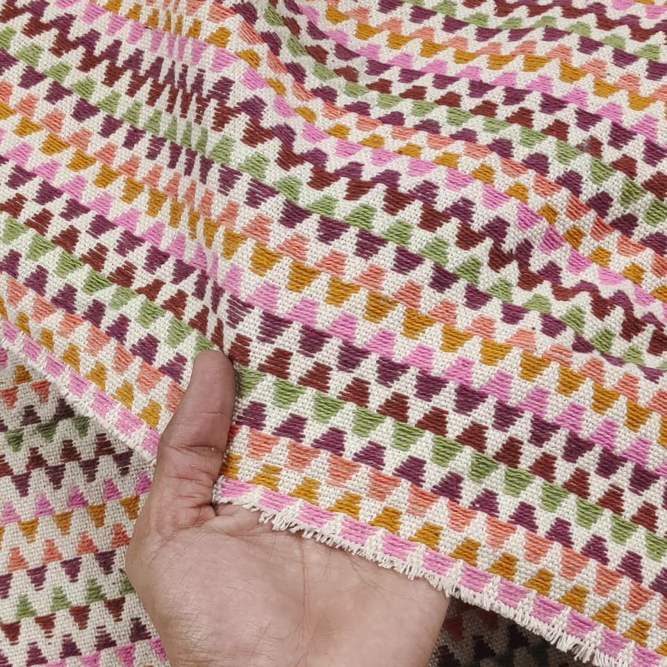 Handmade Jacquard Fabric  HM189