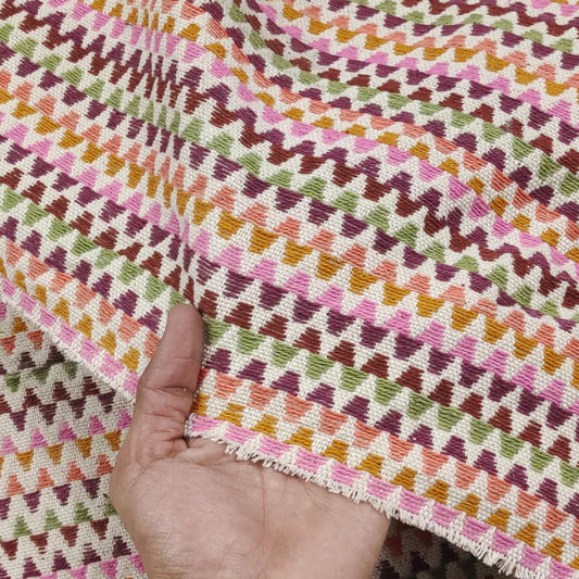 Handmade Jacquard Fabric  HM189