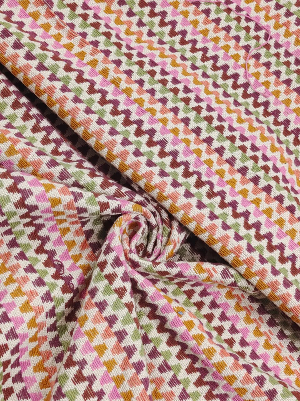 Handmade Jacquard Fabric  HM189