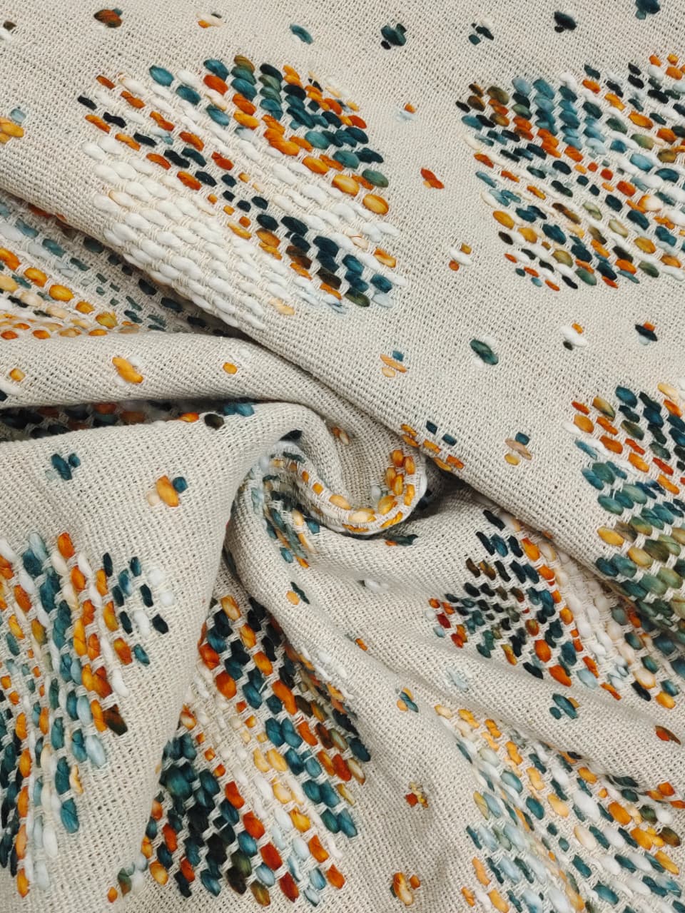 Handmade Jacquard Fabric  HM196