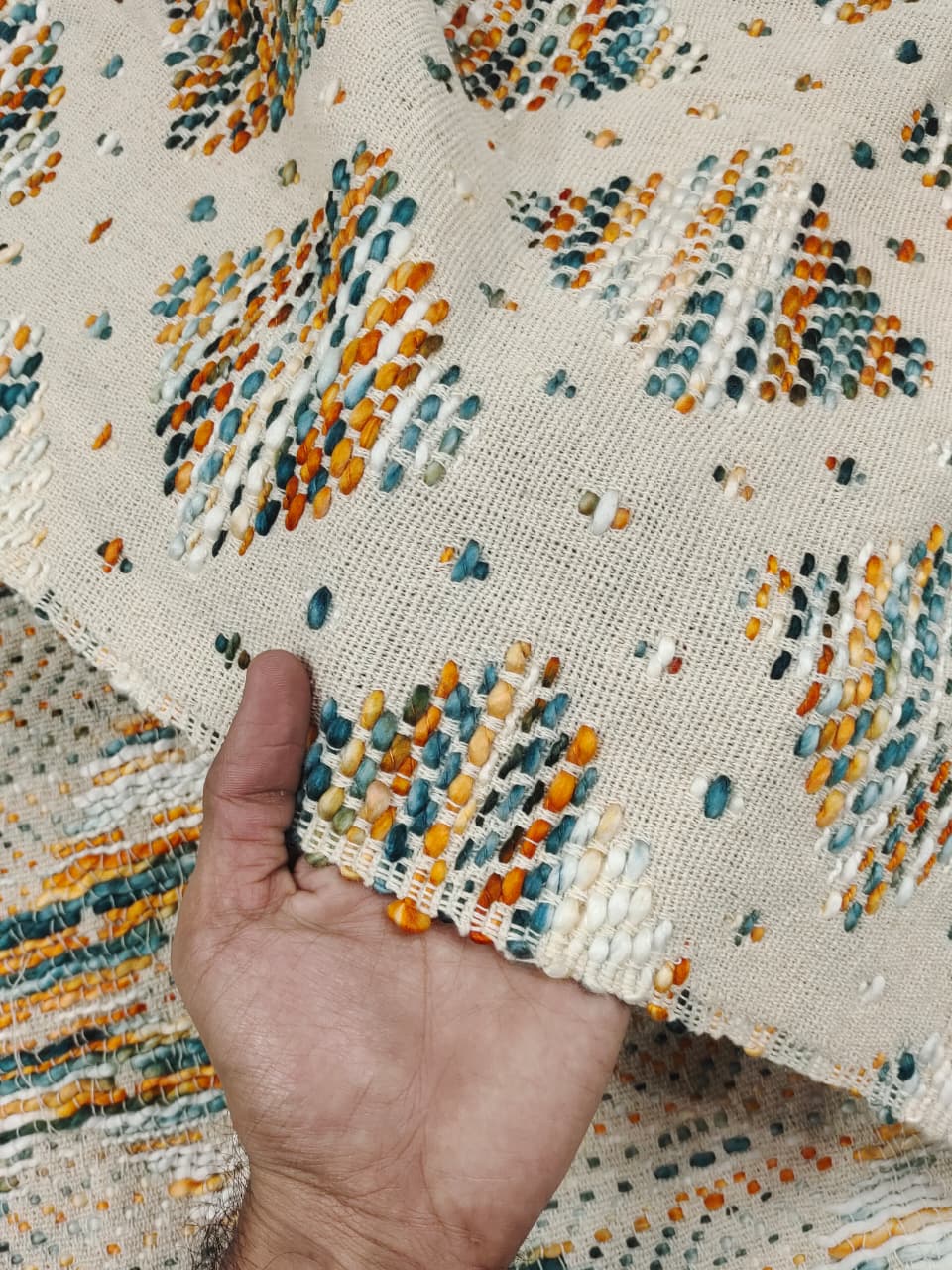 Handmade Jacquard Fabric  HM196