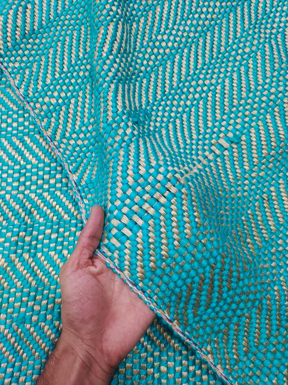 Handmade Jacquard Fabric  HM202