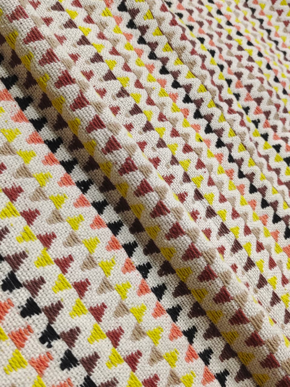 Handmade Jacquard Fabric  HM198