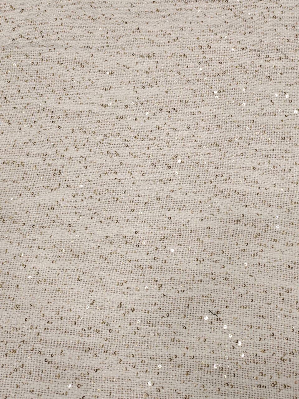 Slub With Golden Sequvence Fabric SL065