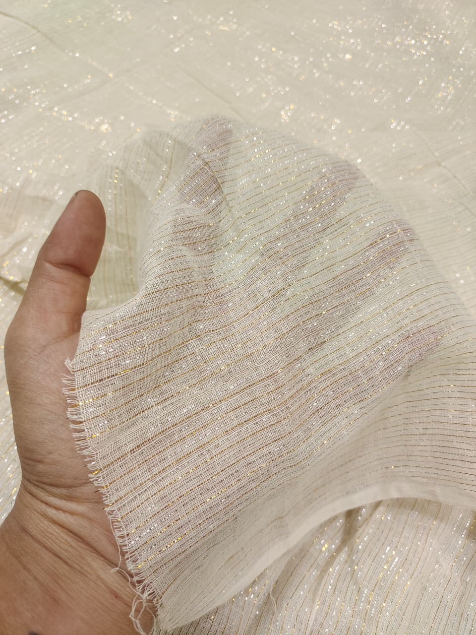 Pure Cotton Lurex Fabric CL053