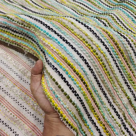 Handmade Jacquard Fabric HM244