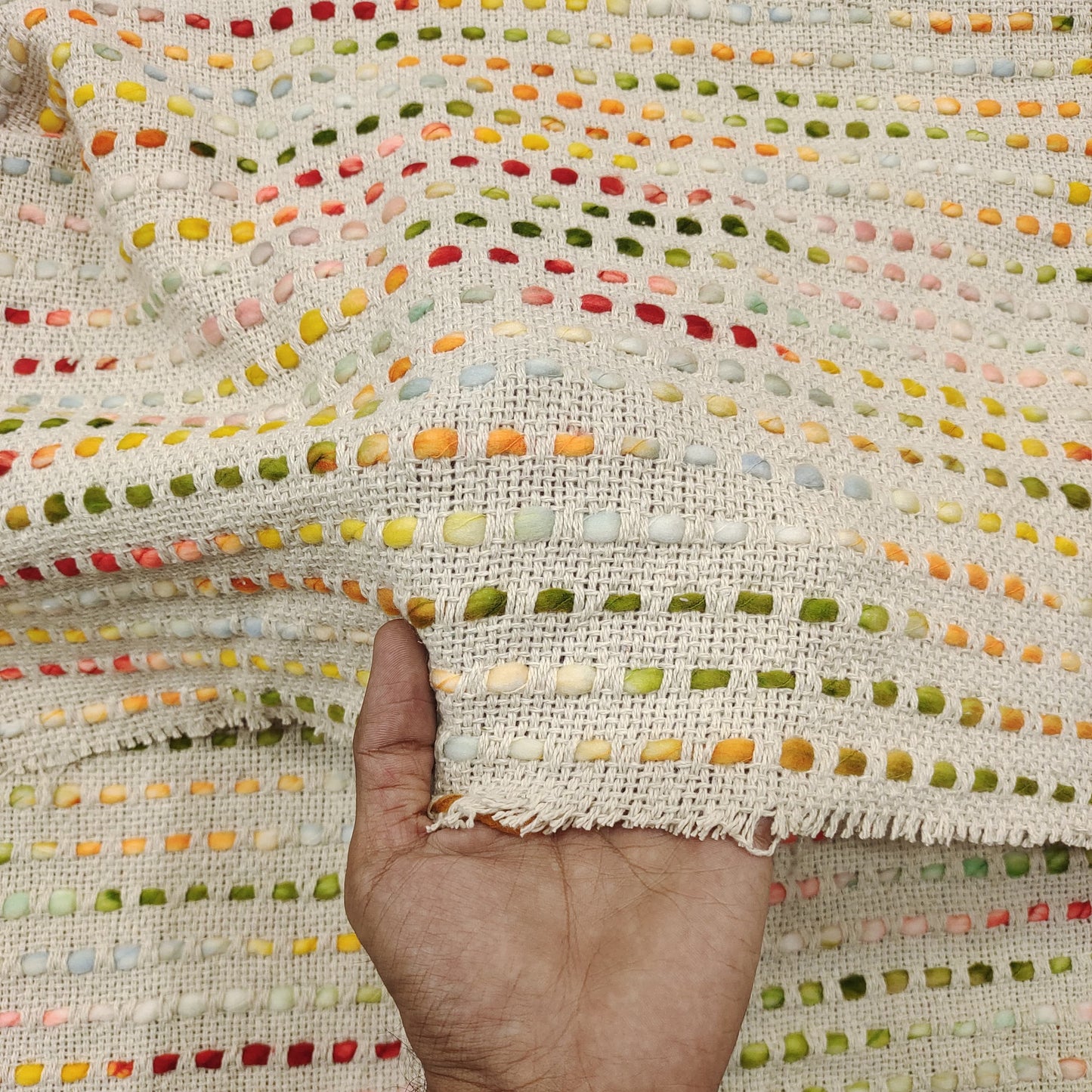 Handmade Jacquard  Fabric HM112