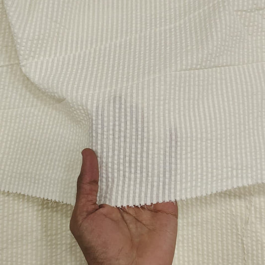 Cotton Dyeable Seersucker KS019